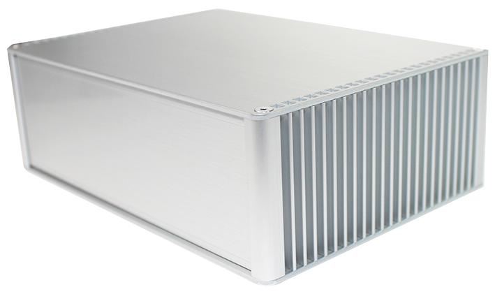 86 Series Silver Aluminium Audio Heatsink Enclosure - 130x180x60mm