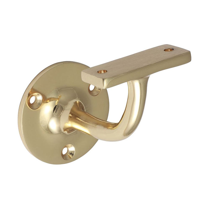 Handrail Bracket - Polished Brass (Size 64mm - 1 Each)