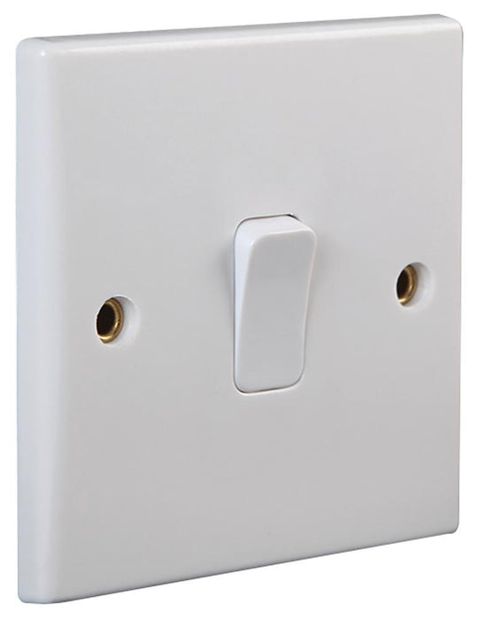 1-Gang Rounded Edge DP Wall Switch