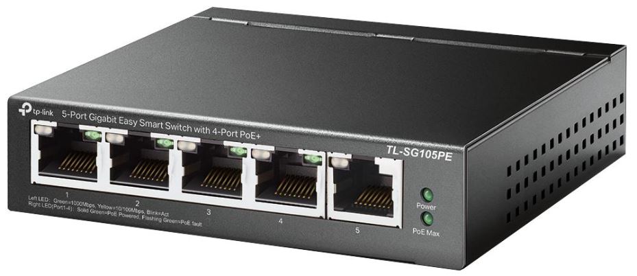 5 Port Gigabit Easy Smart Switch with PoE+