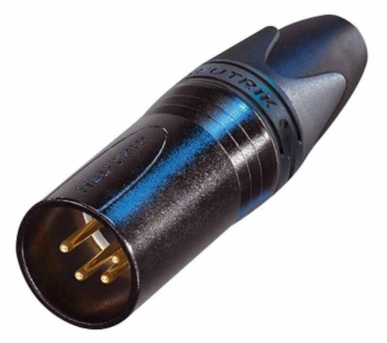 XLR Plug, 4 Pole, Black