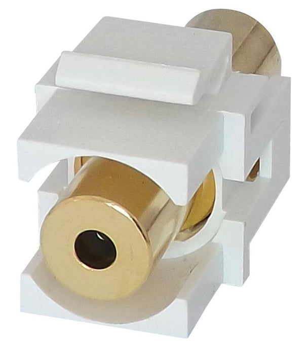 3.5mm Audio Keystone Coupler, White