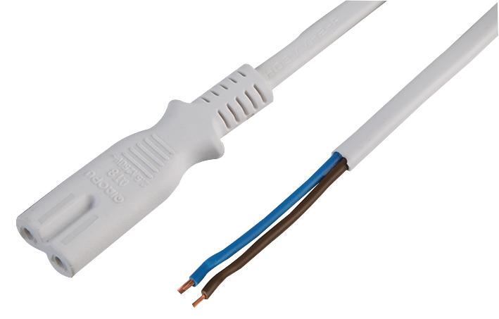 IEC C7 (Figure 8) to Bare Ends Power Lead