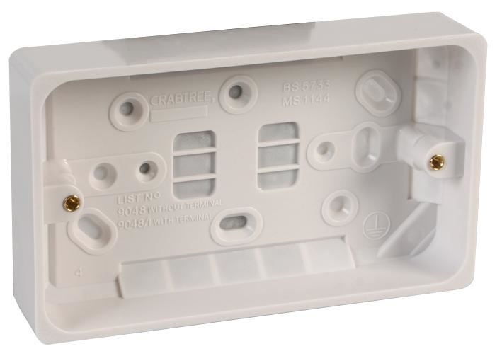 2 Gang Moulded Surface Box