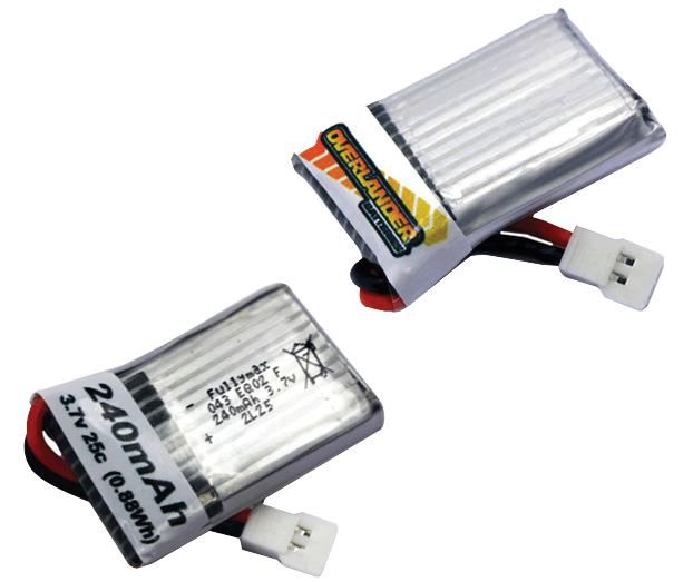 Sport 240mAh 1S 3.7V 25C LiPo Battery for Hubsan X4 Mini Quadcopter