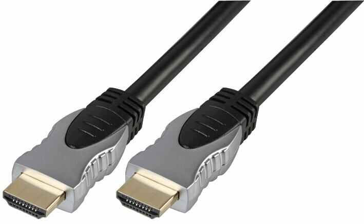 High Speed 4K UHD HDMI, Metal Gold Plated Connectors, Black