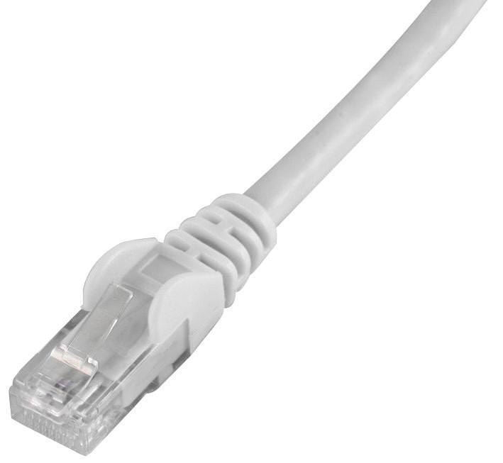 0.5m White Cat6 Snagless UTP Ethernet Patch Lead