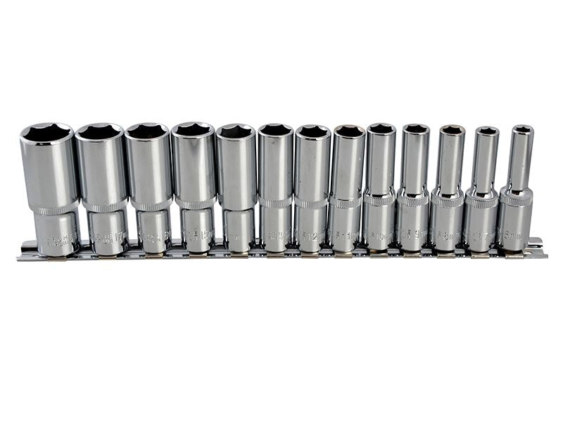 3/8in Drive Deep Socket Set, 13 Piece