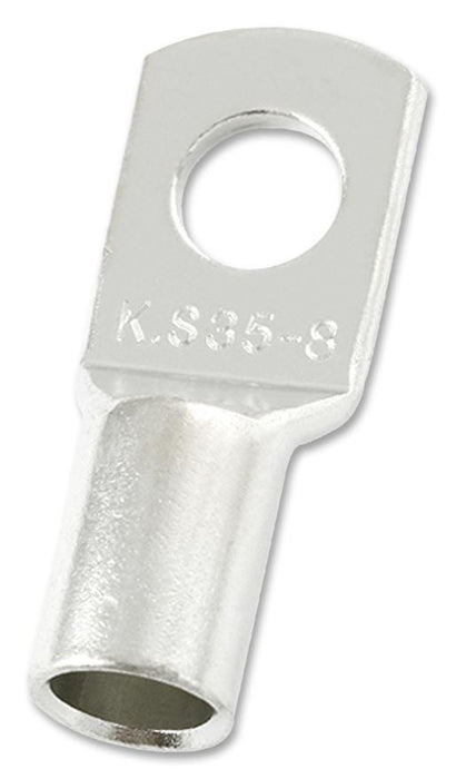 35.0mm² Copper Crimp Terminal Lug, 2AWG, M8