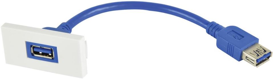 Socket Wall Plate Module, 50x25mm