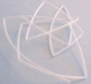 TE CONNECTIVITY Heat Shrink Tubing Clear 2:1 Shrink Ratio