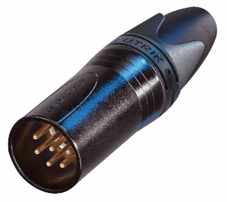 XLR Plug, 6 Pole, Black