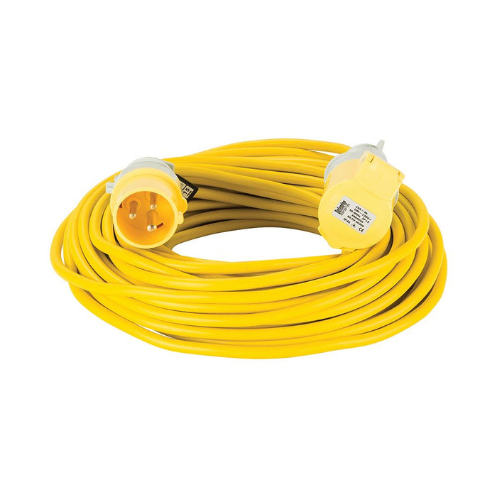 Extension Lead Yellow 1.5mm2 16A 25m - 110V