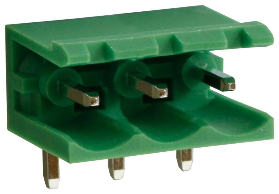 5.08mm Horizontal Pluggable Terminal Block Header, 3-Pole, 15A