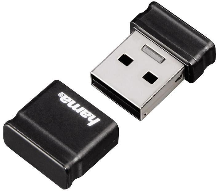 Smartly Compact USB 2.0 Flash Drive - 10 MB/s, Black