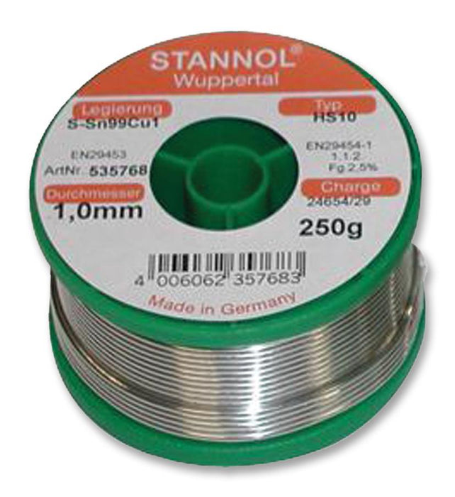 Lead Free Solder Wire 1.0mm, 227°C