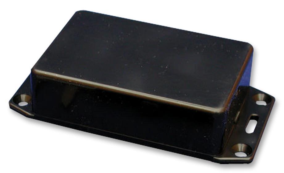 IP54 Black Flame Retardant ABS Enclosure with Flanged Lid