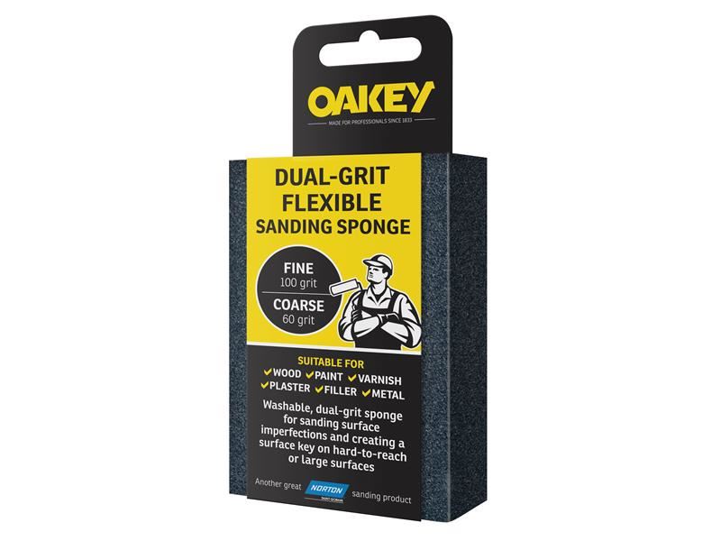 Dual-Grit Flexible Sanding Sponge