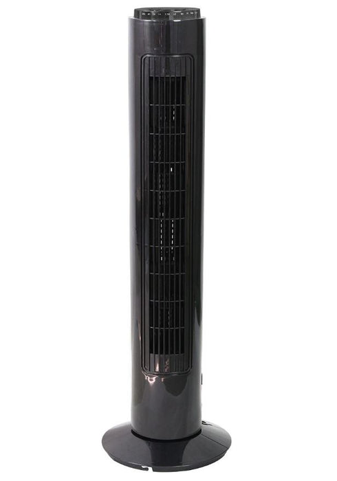 29" Tower Fan with Remote Control, Black
