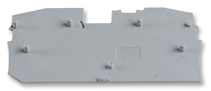 End Plate, for 2 Cond TB, Grey