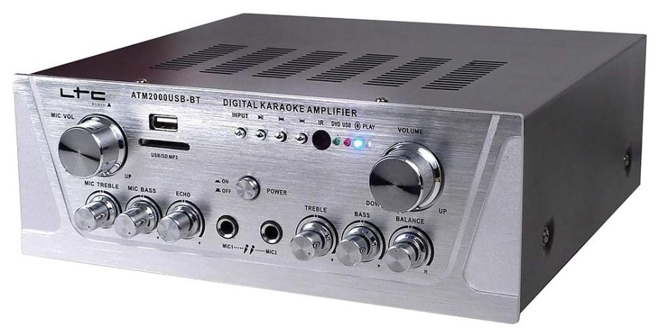 2x 50W Stereo Karaoke Amplifier 8R with USB/SD/FM/BT