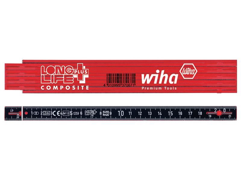 LongLife Plus Composite Folding Ruler 2m