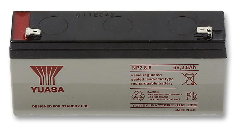 6V 2.8Ah NP Series Sealed Lead Acid Battery