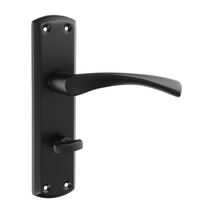 Zeta Bathroom Handles - Matt Black (Size 175 x 45 - 2 Pieces)