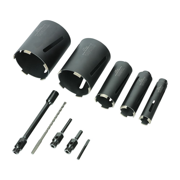 Dry Diamond Core Drill Kit (Size 5pcs - 5 Pieces)