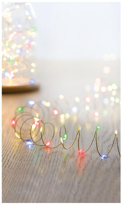 Multi Action Multicoloured Micro Bright Christmas Lights