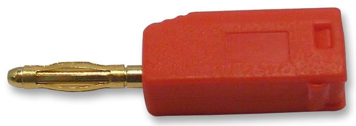 Plug, 2mm, Stackable, Red