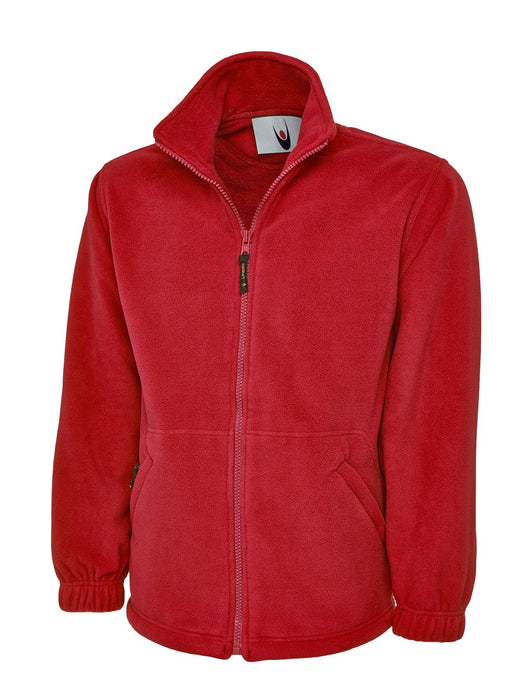 Unisex Classic Full Zip Micro Fleece Jacket - Half Moon Yoke