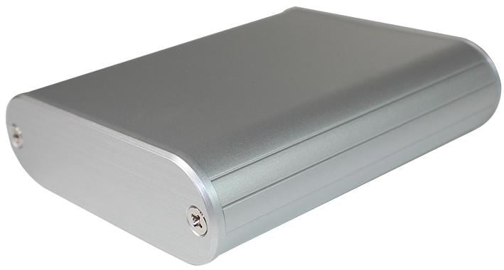 85 Series Silver Round Aluminium Enclosure - 94x82x24mm