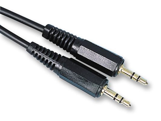 3.5mm Stereo Jack Plug to Plug Lead, 3m Black