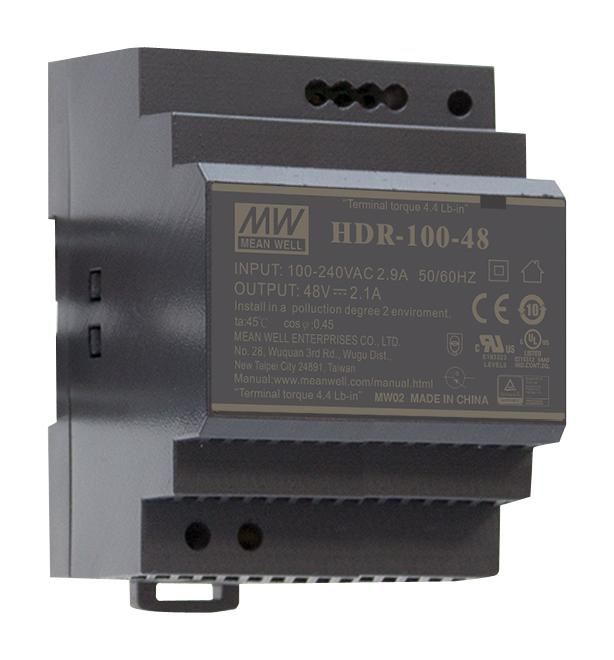 12V, 7.1A, 85.2W, AC/DC DIN Rail Power Supply