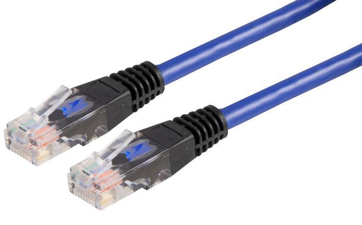 0.5m Blue Cat5e Crossover Lead