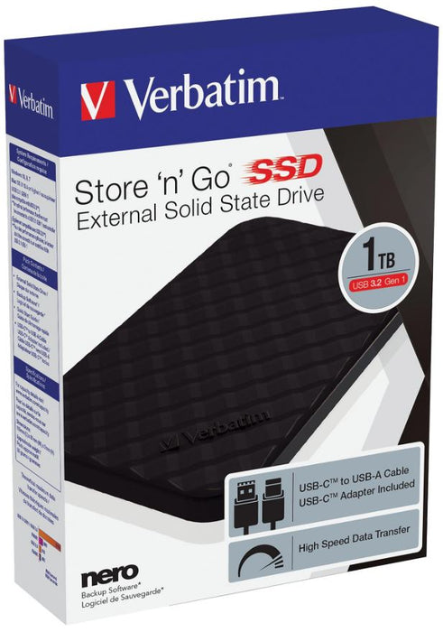 Store 'n' Go SSD USB 3.2 Gen 1 External Solid State Drive, 1TB