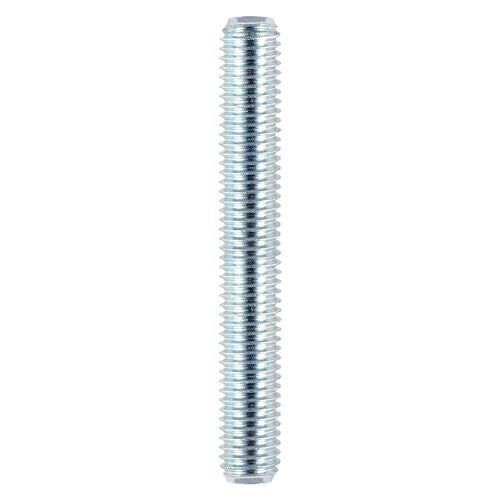 Metal Threaded Bars Rods - Carbon Steel - Zinc per Pack of 5 or 10