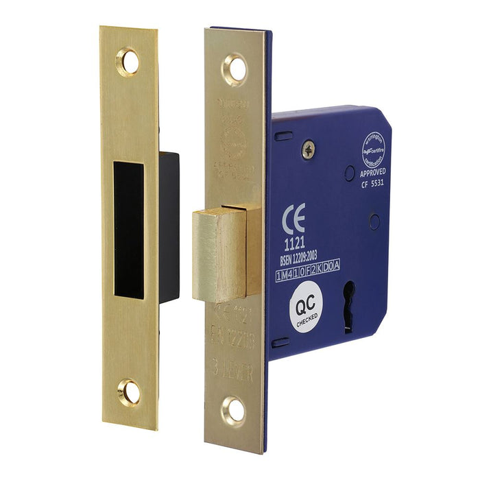 3 Lever Deadlock Electro Brass