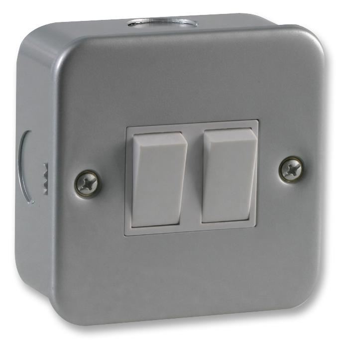 Metalclad 2 Gang 2 Way Light Switch