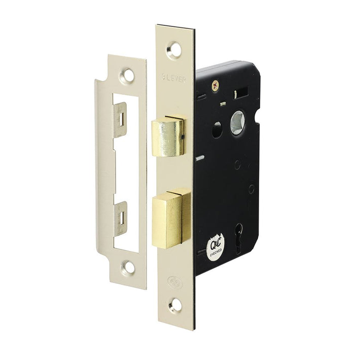 3 Lever Sashlock with Extra Long Keys - Satin Nickel (Size 63 case / 45 backset - 1 Each)