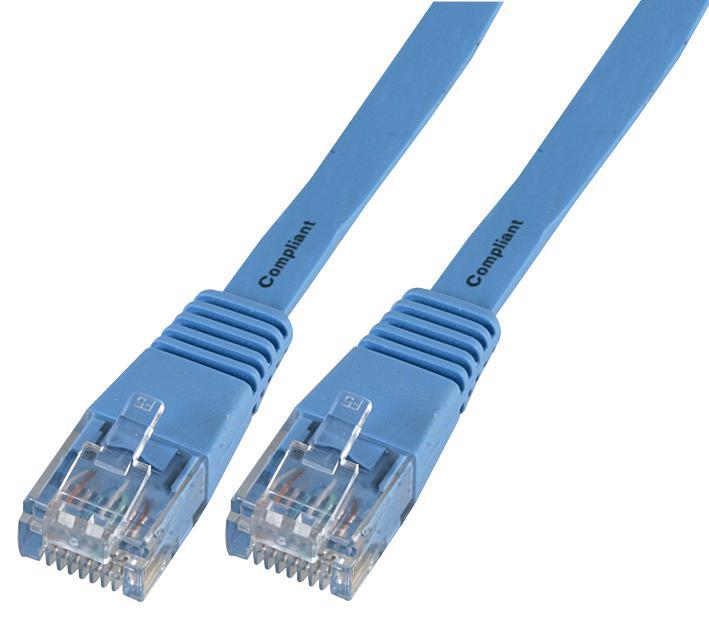 Flat Cat5e LSOH Ethernet Patch Lead Blue