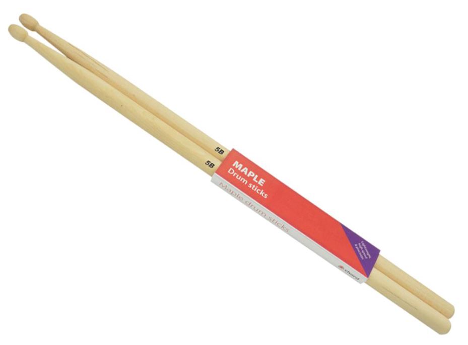 Maple Drumsticks 5B, Wood Tip