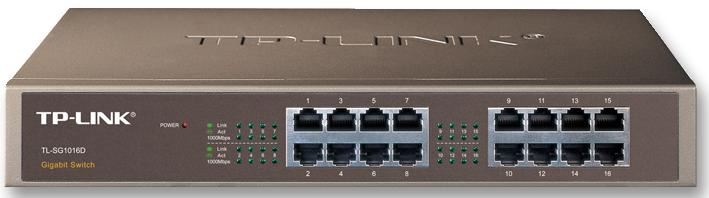 16-Port Gigabit Desktop/Rack Mount Switch