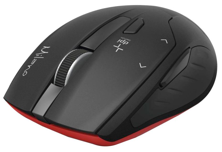 Milano Compact Wireless Optical Mouse, Black