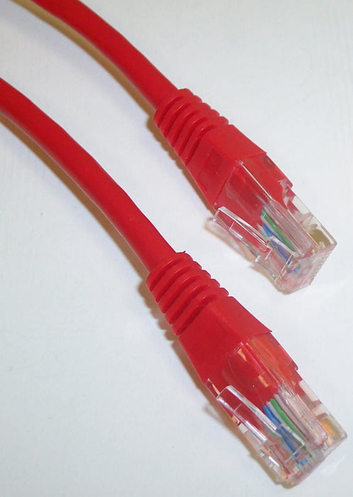 1m Red Cat5e Ethernet Patch Lead