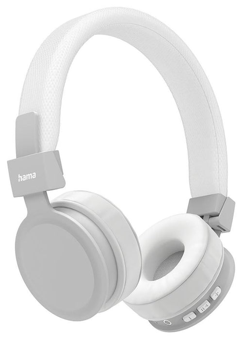 On-Ear Foldable Wireless Bluetooth Headphones, White