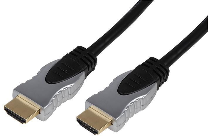 HDMI Male to Male Lead with Gold Plated Connectors, 1m