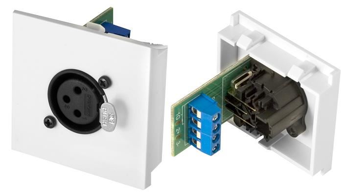 Conec2 XLR 3-Pin Socket Snap-In Module - Screw Terminal — StampyTools