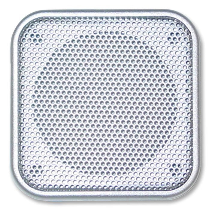 57mm Square Speaker Grille, Silver Metal